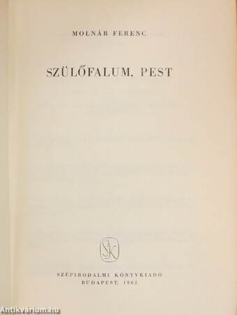 Szülőfalum, Pest