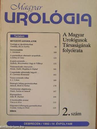 Magyar Urológia 1992/2.